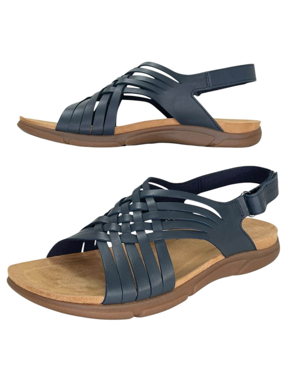 Easy Spirit Mar Dark Blue Leather Slingback Womens Sandals Size 9.5M - Picture 11 of 14